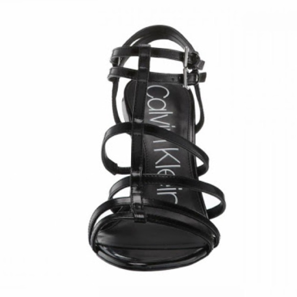 Calvin Klein straps black heels (size7)